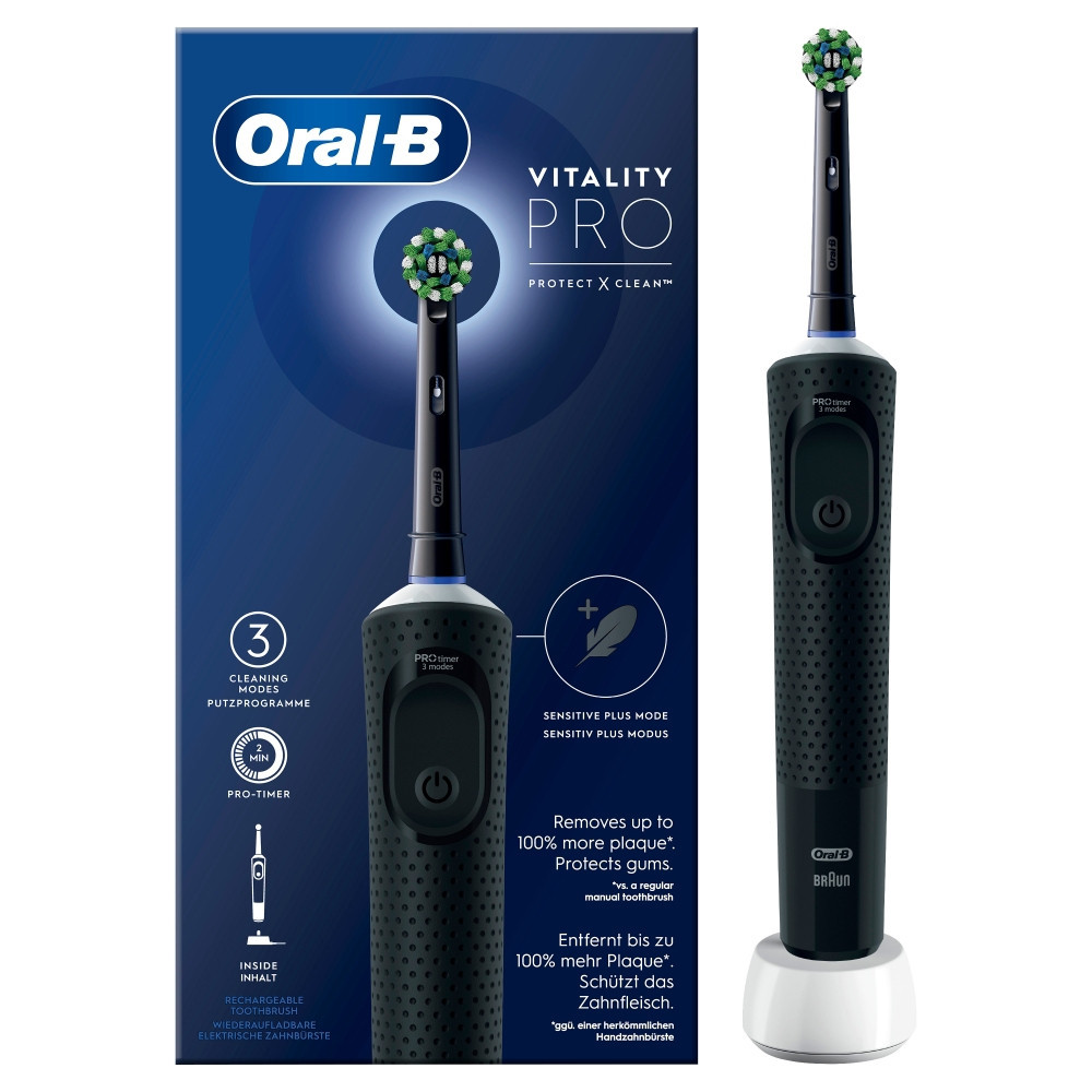 Oral-B Vitality Pro Adulte Brosse à dents rotative Noir