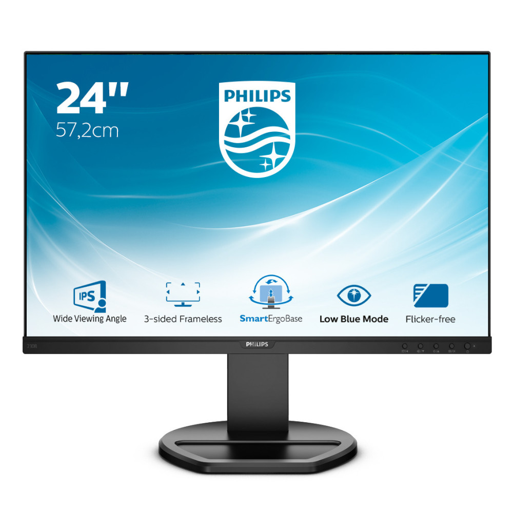 Philips 230B8QJEB 00 écran plat de PC 57,1 cm (22.5") 1920 x 1200 pixels WUXGA LED Noir
