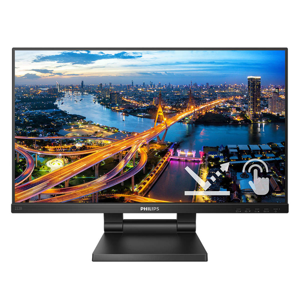 Philips B Line 222B1TC 00 écran plat de PC 54,6 cm (21.5") 1920 x 1080 pixels Full HD LED Écran tactile Noir Philips B Line 222B1TC 00 écran plat de PC 54,6 cm (21.5") 1920 x 1080 pixels Full HD LED Écran tactile Noir