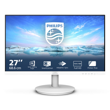 Philips V Line 271V8AW 00 écran plat de PC 68,6 cm (27") 1920 x 1080 pixels Full HD LCD Blanc