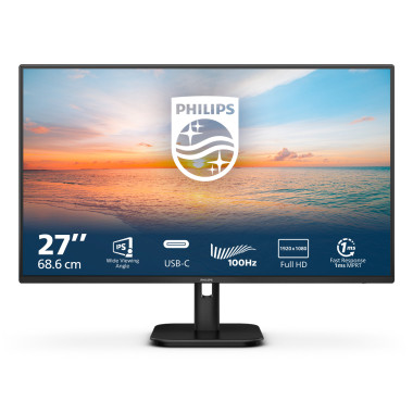 Philips 1000 series 27E1N1300A 00 écran plat de PC 68,6 cm (27") 1920 x 1080 pixels Full HD LCD Noir