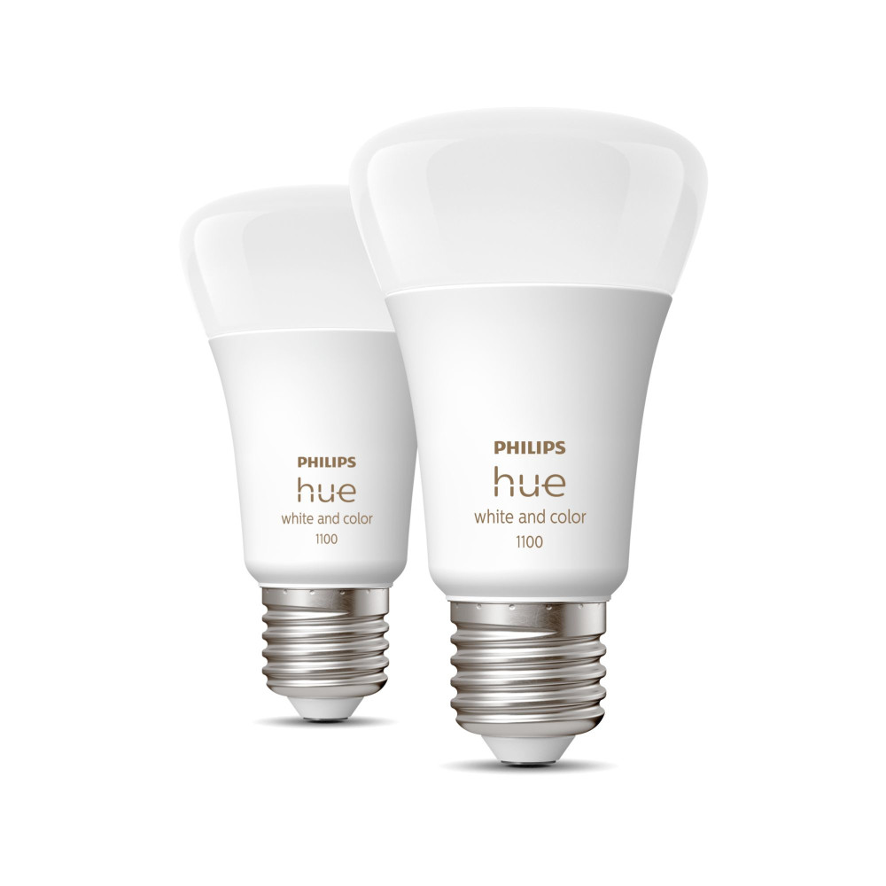 Philips Hue White and Color ambiance Ampoule connectée E27 - 1100 lm (pack de 2)
