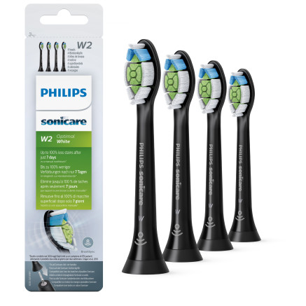 Philips W2 Optimal White HX6064 11 Lot de 4 + noir + têtes de brosse soniques