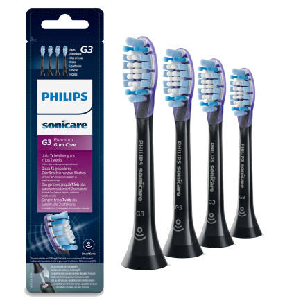 Philips G3 Premium Gum Care HX9054 33 Lot de 4 + noir + têtes de brosse soniques