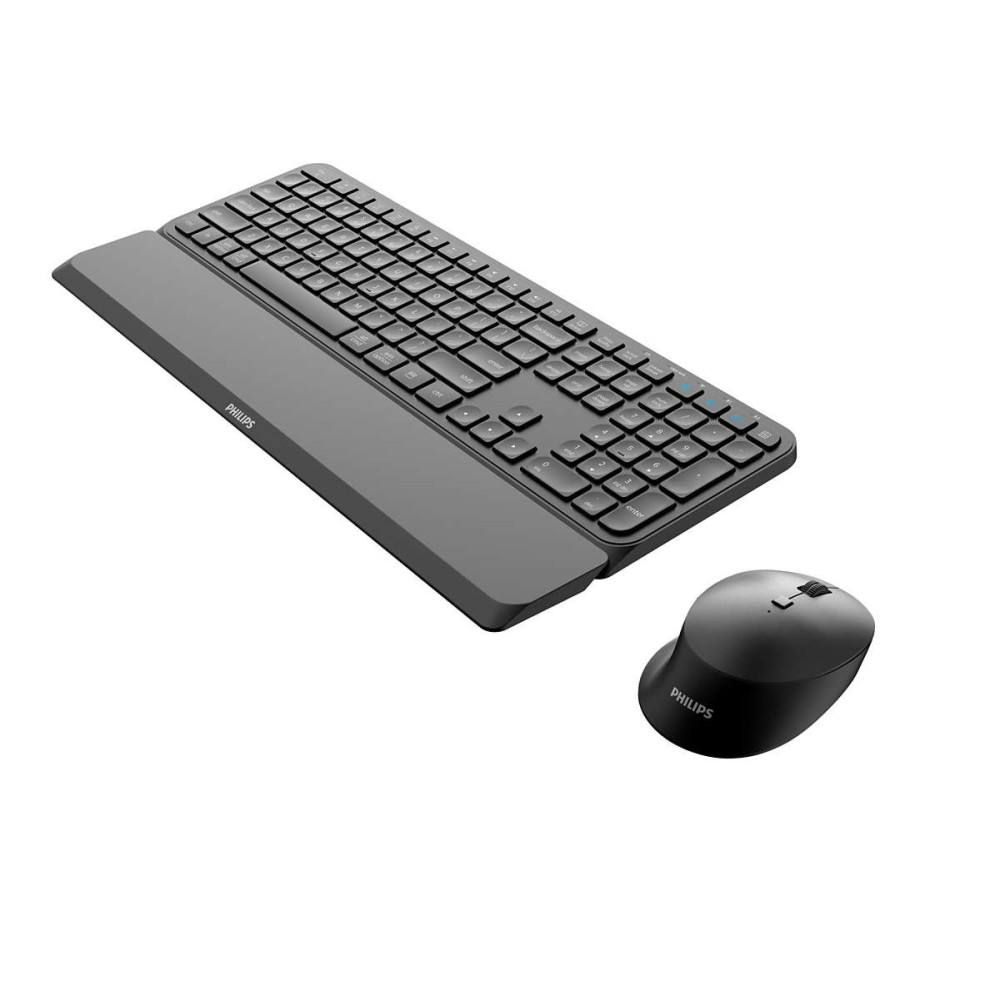 Philips 6000 series SPT6607B 26 clavier Souris incluse Universel RF sans fil + Bluetooth QWERTZ Allemand Noir