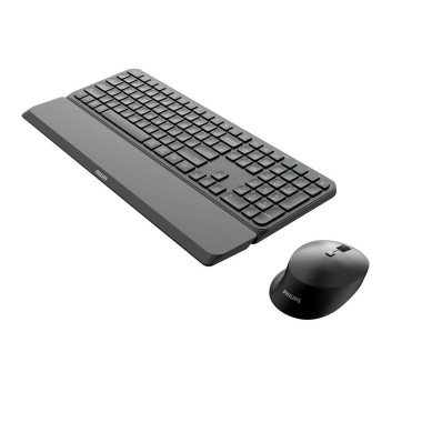 Philips 6000 series SPT6607B 26 clavier Souris incluse Universel RF sans fil + Bluetooth QWERTZ Allemand Noir