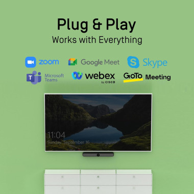 IPE00046441 IPEVO VC-B4K (Blanc) Barre vidéo UHD 4K tout-en-un
