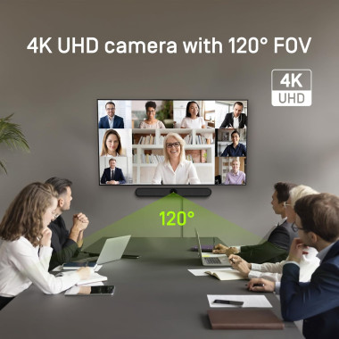 IPE00046439 IPEVO VC-B4K (Noir) Barre vidéo UHD 4K tout-en-un