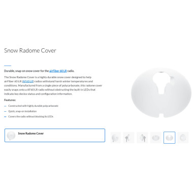 Ubiquiti AF60LR-RADOME accessoire de point d'accès WLAN Couvercle de radôme pour la neige
