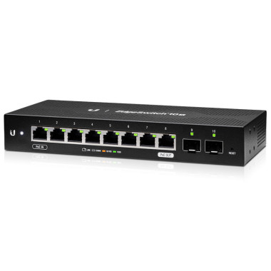 Ubiquiti EdgeSwitch 10X Géré L2 Gigabit Ethernet (10 100 1000) Connexion Ethernet, supportant l'alimentation via ce port (PoE)