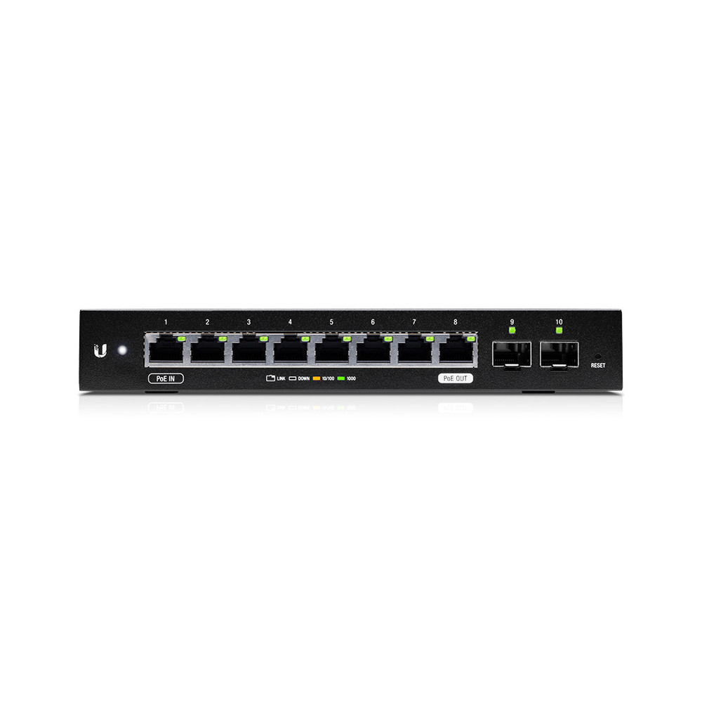 Ubiquiti EdgeSwitch 10X Géré L2 Gigabit Ethernet (10 100 1000) Connexion Ethernet, supportant l'alimentation via ce port (PoE)