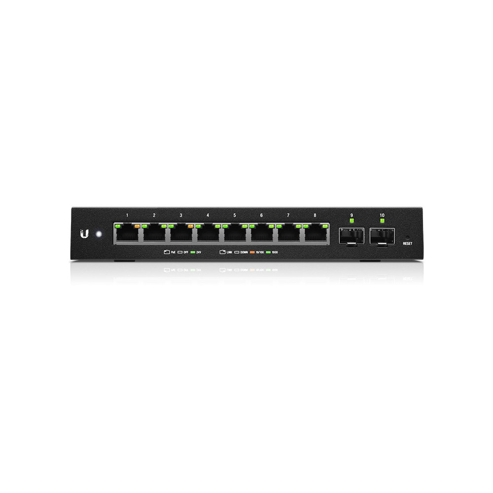 Ubiquiti EdgeSwitch 10XP Géré L2 Gigabit Ethernet (10 100 1000) Connexion Ethernet, supportant l'alimentation via ce port (PoE)