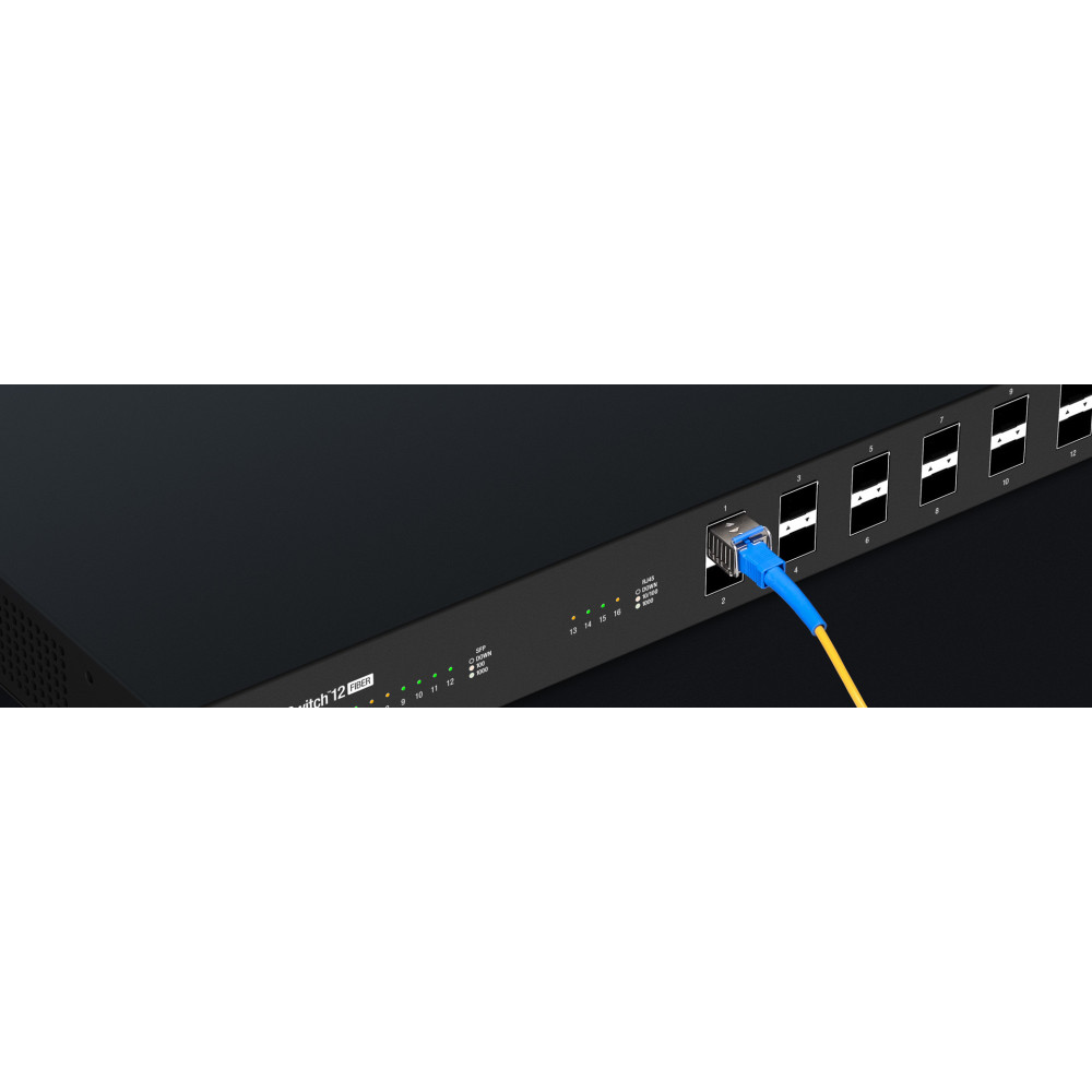 Ubiquiti ES-12F commutateur réseau Géré L2 L3 Gigabit Ethernet (10 100 1000) Connexion Ethernet, supportant l'alimentation via
