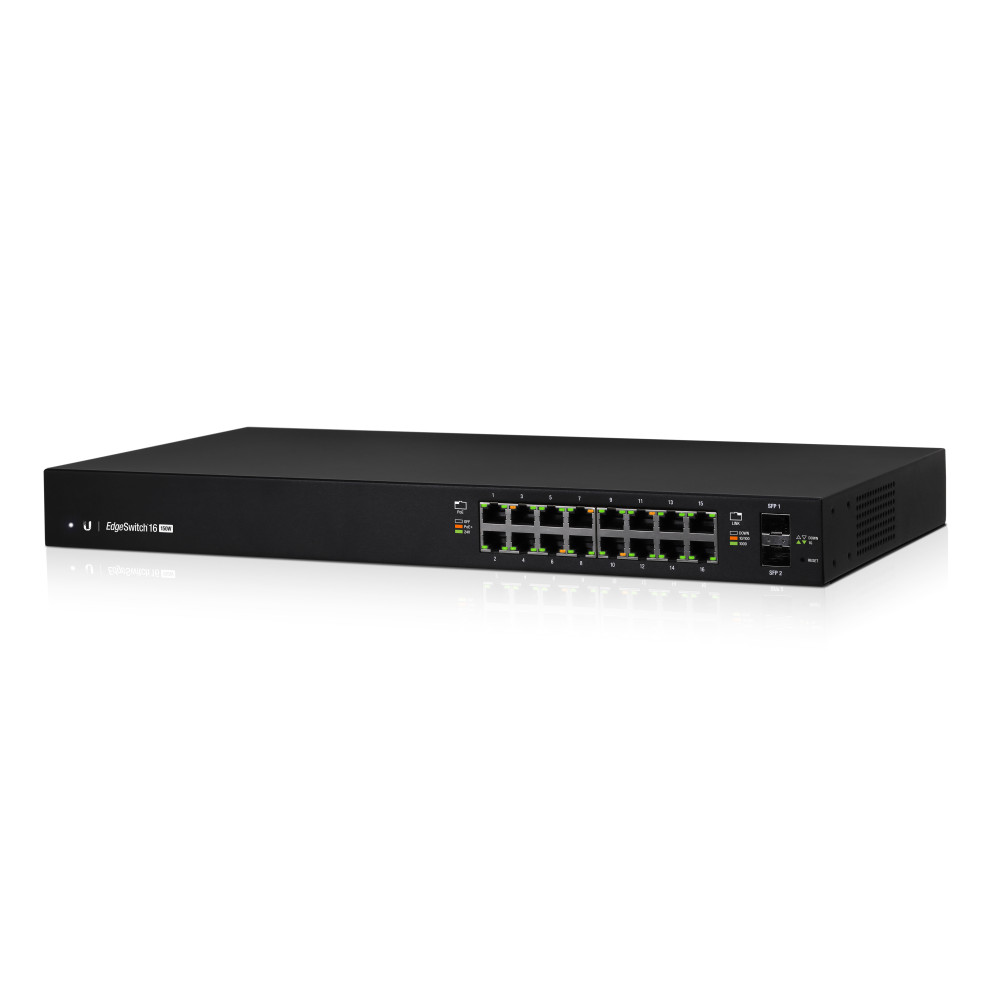 Ubiquiti ES-16-150W commutateur réseau Géré L2 L3 Gigabit Ethernet (10 100 1000) Connexion Ethernet, supportant l'alimentation Ubiquiti ES-16-150W commutateur réseau Géré L2 L3 Gigabit Ethernet (10 100 1000) Connexion Ethernet, supportant l'alimentation