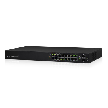 Ubiquiti ES-16-150W commutateur réseau Géré L2 L3 Gigabit Ethernet (10 100 1000) Connexion Ethernet, supportant l'alimentation