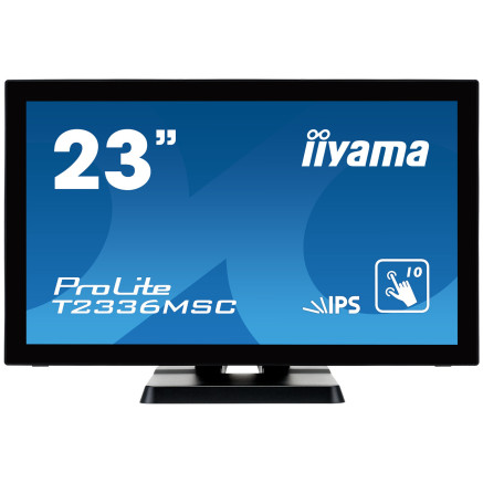 iiyama ProLite T2336MSC-B2 écran plat de PC 58,4 cm (23") 1920 x 1080 pixels Full HD LED Écran tactile Noir