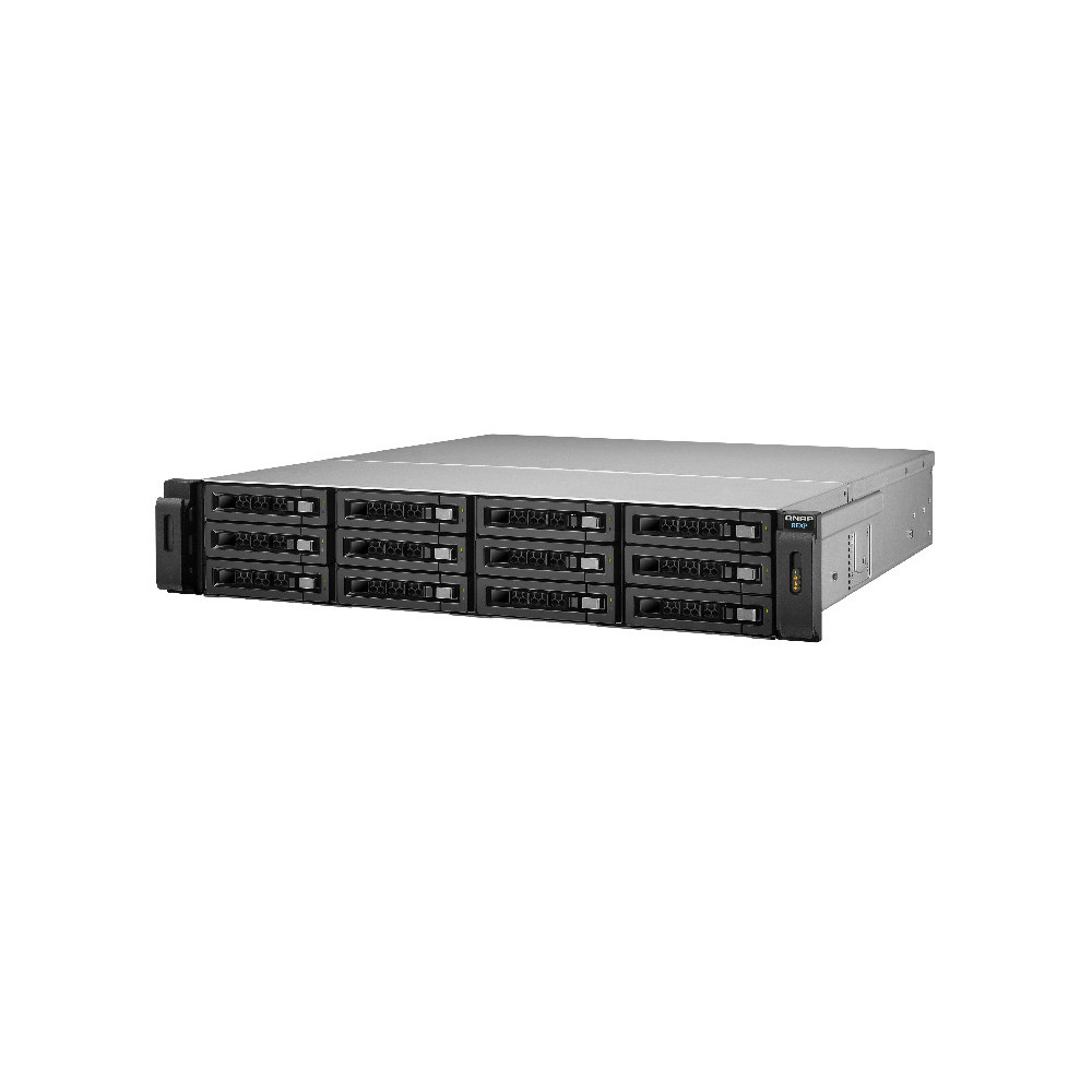 QNAP REXP-1220U-RP boîtier de disques 0 To Rack (2 U) Noir