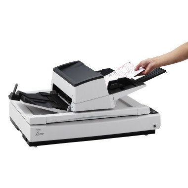 Ricoh fi-7700 Numériseur à plat et adf 600 x 600 DPI A3 Noir, Blanc