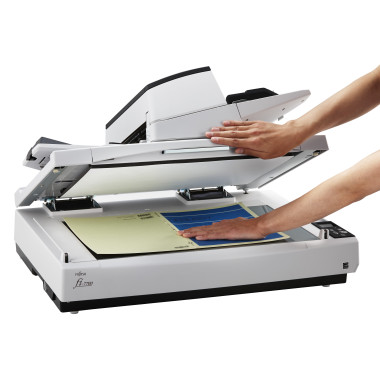 Ricoh fi-7700 Numériseur à plat et adf 600 x 600 DPI A3 Noir, Blanc