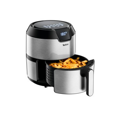 Tefal Easy Fry EY401D Unique 4,2 L Autonome 1500 W Friteuse d’air chaud Noir, Acier inoxydable