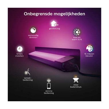 Philips Hue White and Color ambiance 17466 30 P7 Éclairage de plancher extérieur LED 104 W