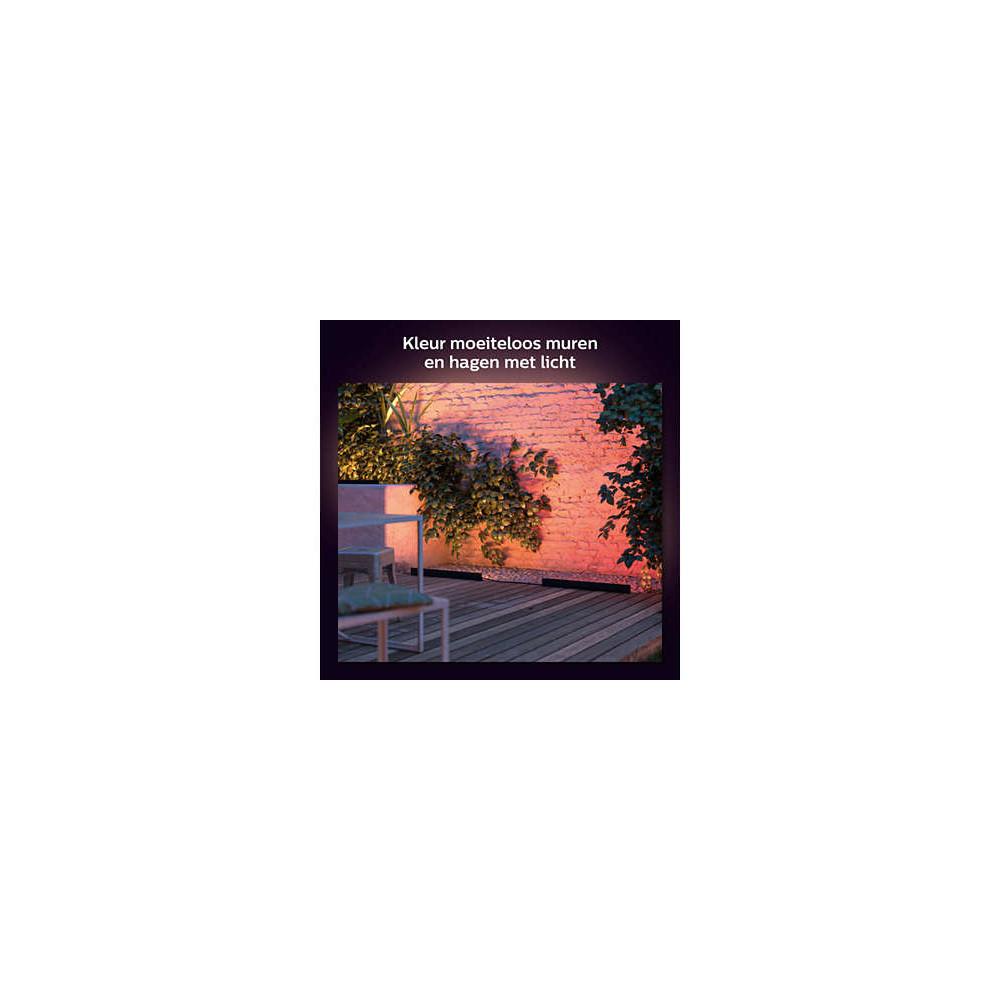 Philips Hue White and Color ambiance 17466 30 P7 Éclairage de plancher extérieur LED 104 W