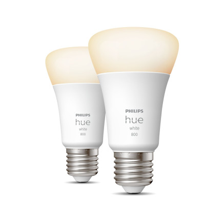 Philips Hue White A60 - Ampoule connectée E27 - 800 (lot de 2)