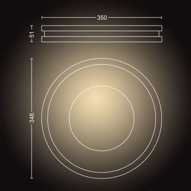 Philips Hue White ambiance Plafonnier Being