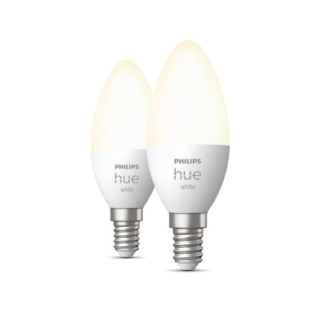 Philips Hue White Flamme - Ampoule connectée E14 - (pack de 2)