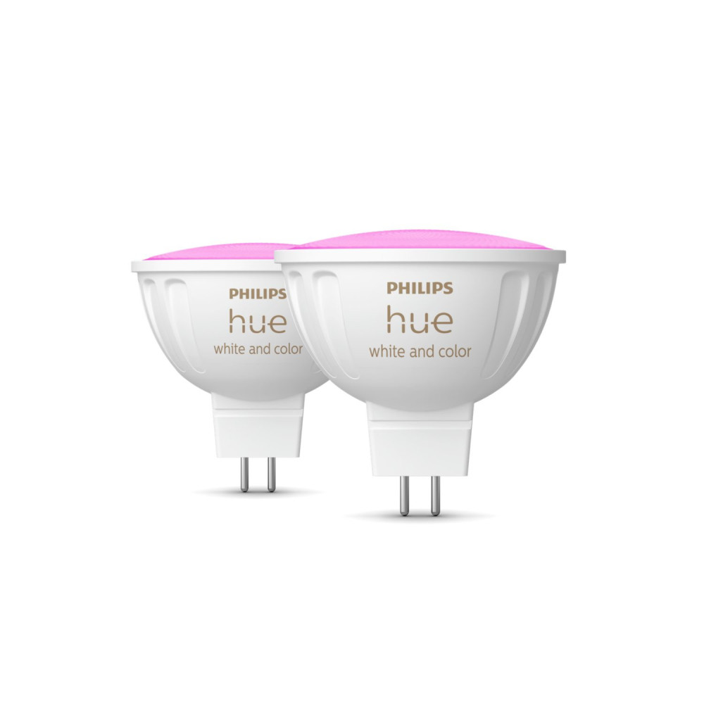 Philips Hue White and Color ambiance MR16 Spot d'éclairage intelligent Bluetooth Zigbee 6,3 W Philips Hue White and Color ambiance MR16 Spot d'éclairage intelligent Bluetooth Zigbee 6,3 W
