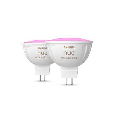 Philips Hue White and Color ambiance MR16 Spot d'éclairage intelligent Bluetooth Zigbee 6,3 W