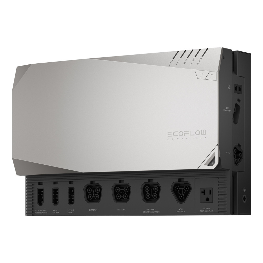 EcoFlow ZMM100-COMBO1-EU hub & concentrateur Noir, Gris