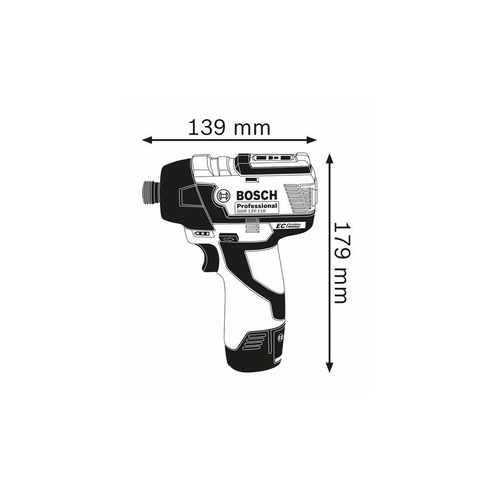 Bosch Visseuse à chocs sans fil GDR 12V-110 Professional