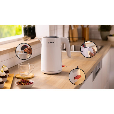 Bosch TWK2M161 bouilloire 1,7 L 2400 W Blanc