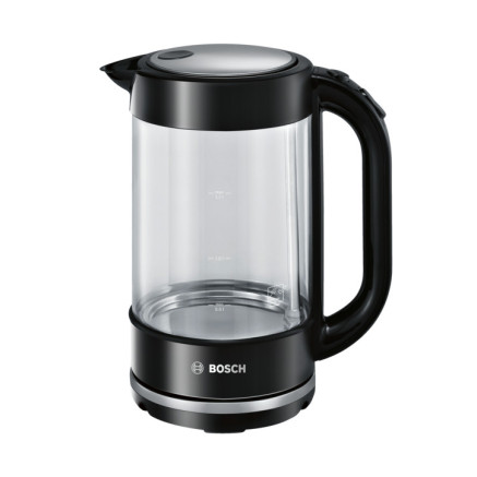 Bosch TWK70B03 bouilloire 1,7 L 2400 W Noir, Transparent