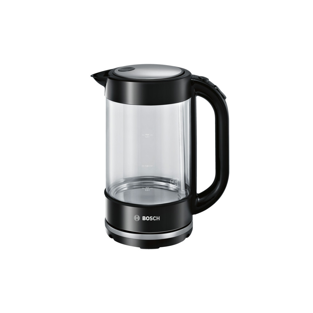 Bosch TWK70B03 bouilloire 1,7 L 2400 W Noir, Transparent