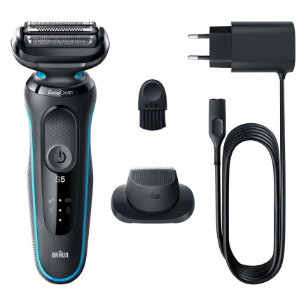 Braun Series 5 51-M1200s rasoir pour homme Rasoir à grille Tondeuse Noir, Bleu