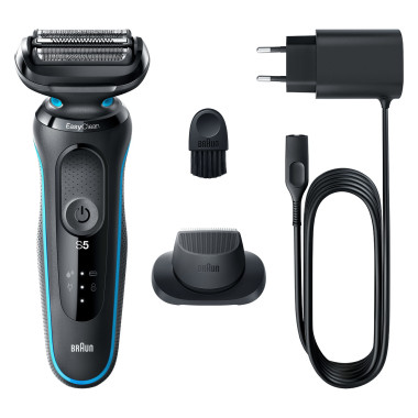Braun Series 5 51-M1200s rasoir pour homme Rasoir à grille Tondeuse Noir, Bleu