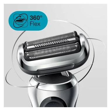 Braun Series 7 71-S7200cc Rasoir à grille Tondeuse Noir, Argent
