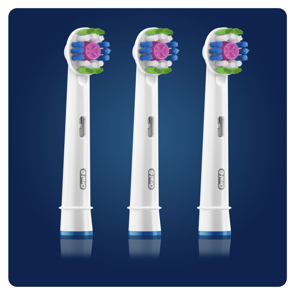 Oral-B 3D White 80338474 tête de brosses 3 pièce(s) Blanc