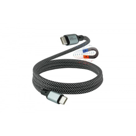 Alcasa 2060-MT010SW câble USB USB 2.0 USB C Noir, Blanc