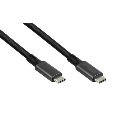 Alcasa 2404-MT010S câble USB USB4 Gen 3x2 1 m USB C 4 x USB-C Noir
