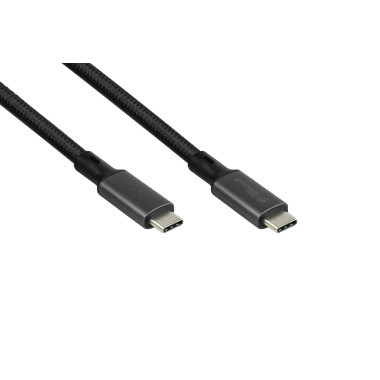 Alcasa 2404-MT010S câble USB USB4 Gen 3x2 1 m USB C 4 x USB-C Noir