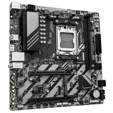 GIGABYTE B840M D2H Carte mère - Processeurs AMD Ryzen 9000, VRM 5+2+2 phases, jusqu'à 7600 MHz DDR5, 1xPCIe 4.0 + 1xPCIe 3.0