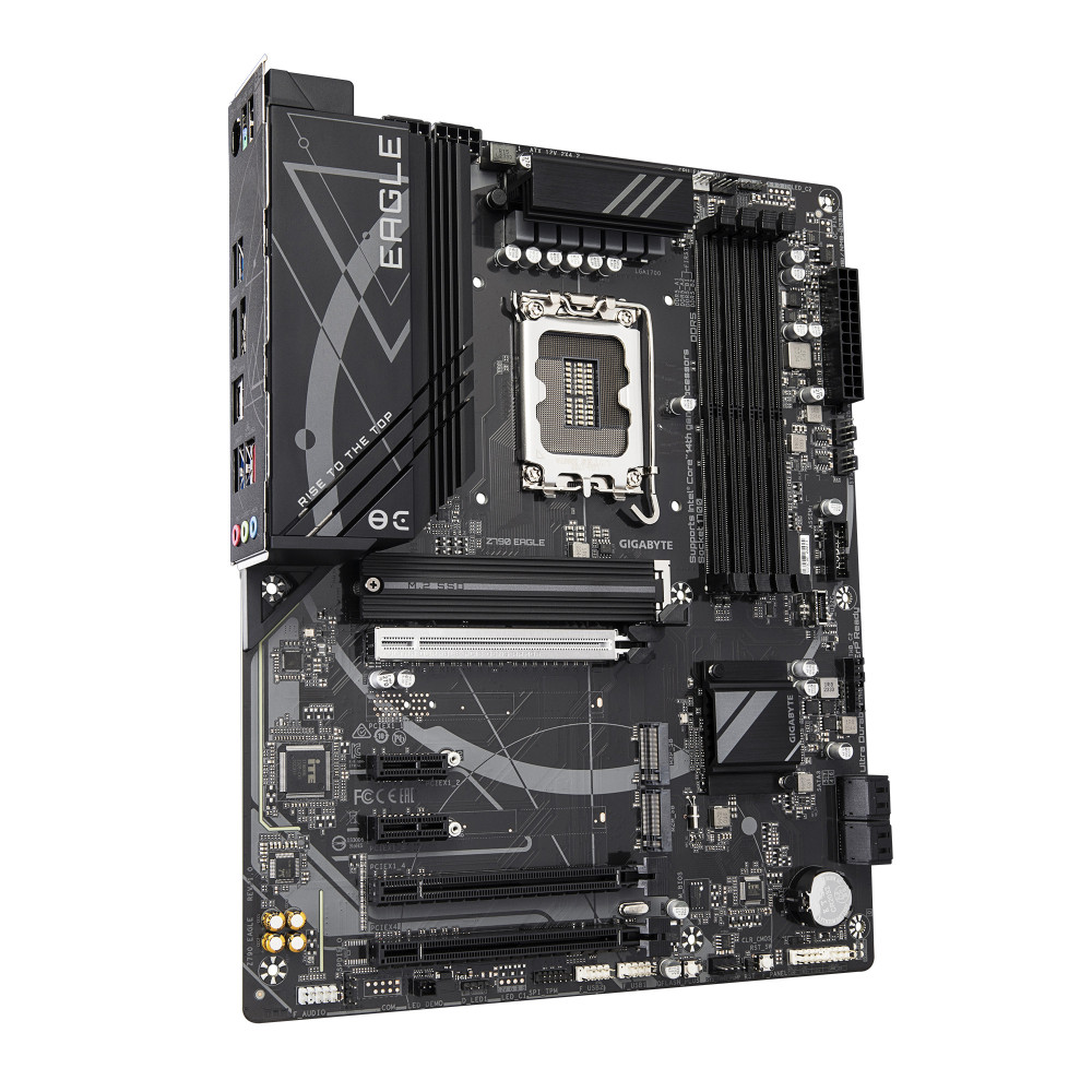 GIGABYTE Z790 EAGLE Carte mère - Compatible avec les processeurs Intel Core de 14e génération, VRM 12+1+1 phases, jusqu'à 7600