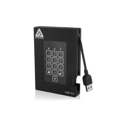 Apricorn Aegis Padlock Fortress 256 Go USB 3.2 Gen 1 (3.1 Gen 1) Noir