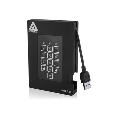 Apricorn Aegis Padlock Fortress 256 Go USB 3.2 Gen 1 (3.1 Gen 1) Noir