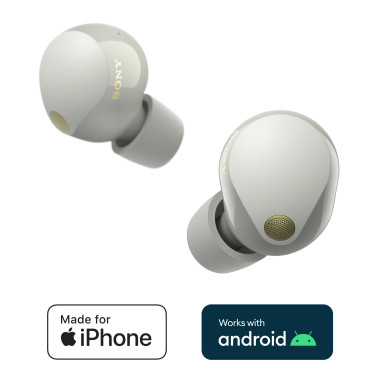 Sony WF-1000XM5 Casque Sans fil Ecouteurs Appels Musique Bluetooth Argent