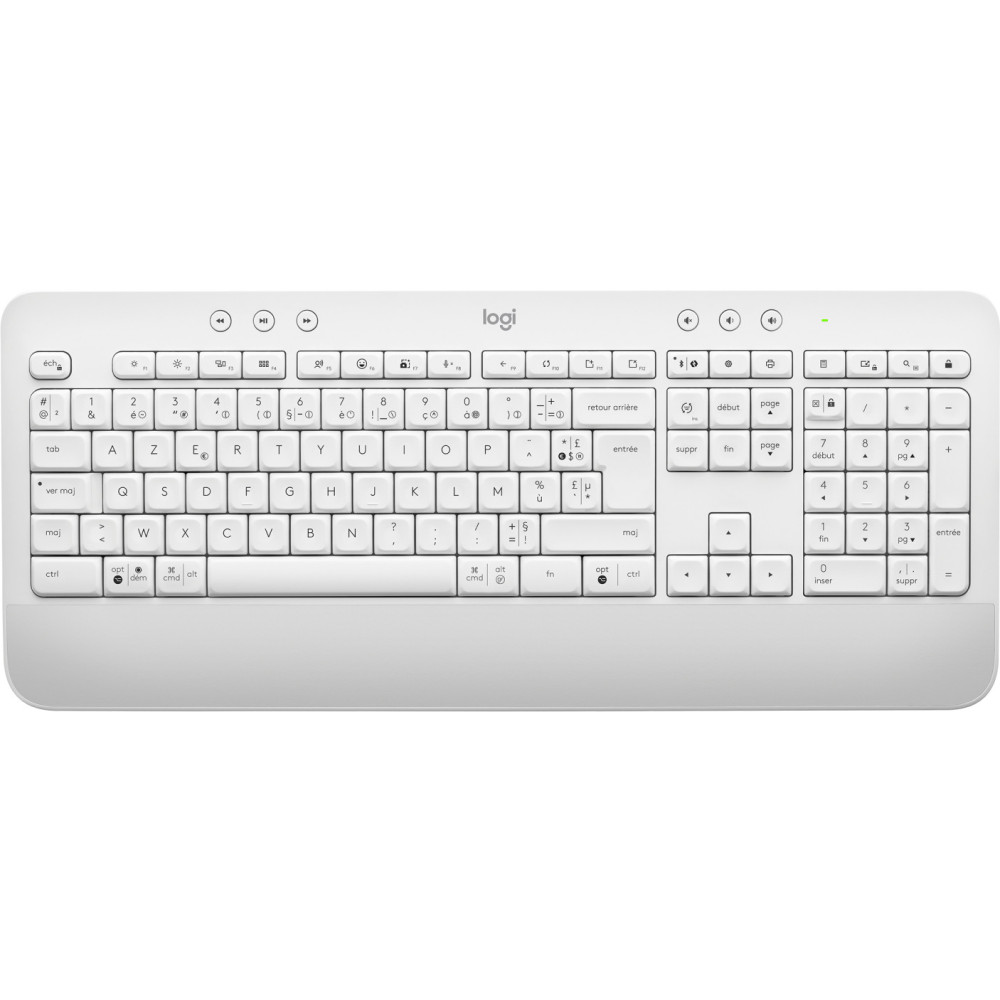 Logitech Signature K650 clavier Bureau Bluetooth AZERTY Français Blanc Logitech Signature K650 clavier Bureau Bluetooth AZERTY Français Blanc
