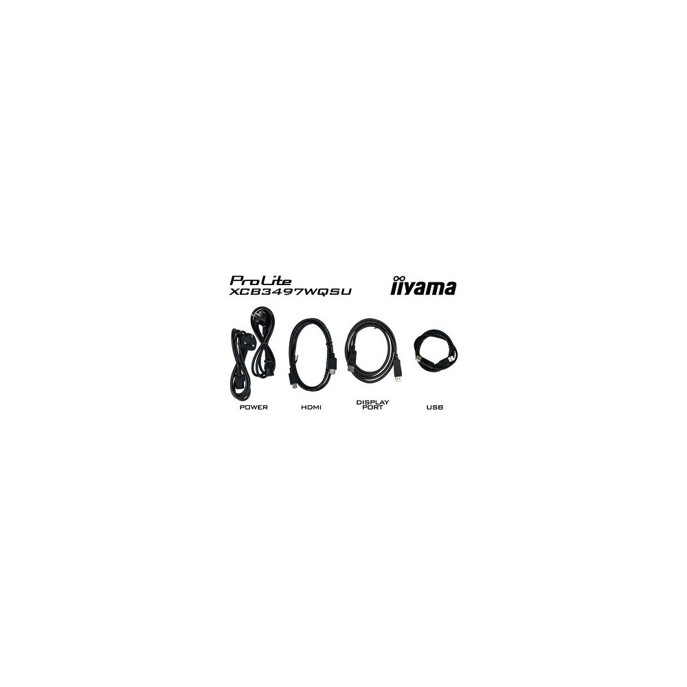 IIY00046459 IIYAMA XCB3494WQSU-B1 (Prolite) - 34p VA UWQHD Incurvé 0.4ms 350cd 2xHDMI-1xDP 2xUSB-C 4xUSB 2x5W Noir